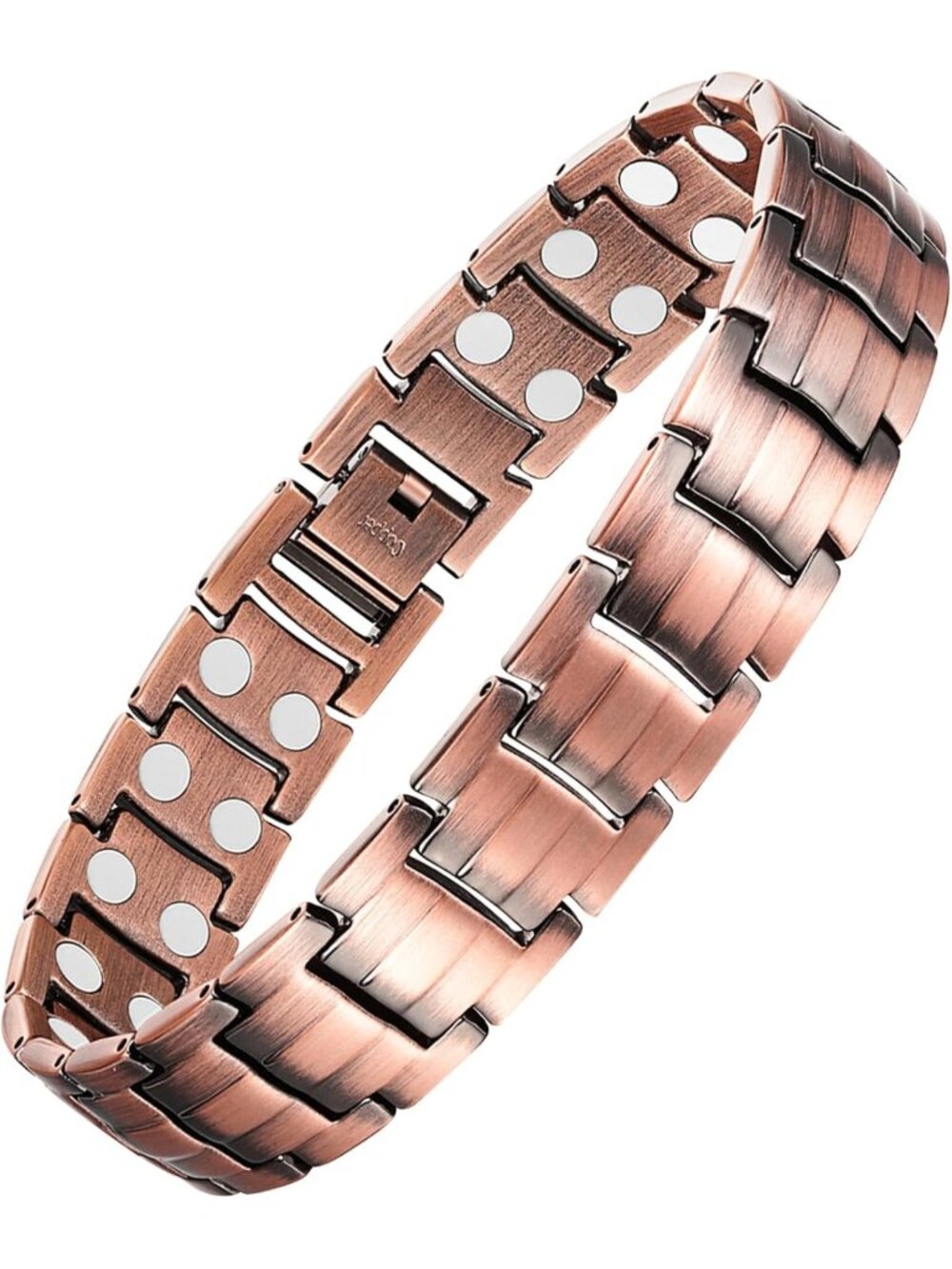 Elegant Men's Copper Magnetic Bracelet | 99.99% Solid Copper | Double-Row